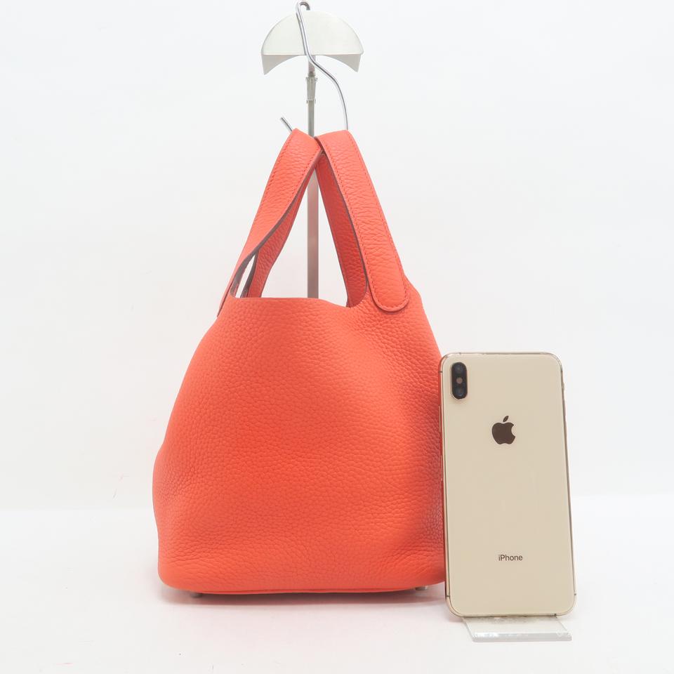 Hermès Picotin 18 Oranged Clemence Tote