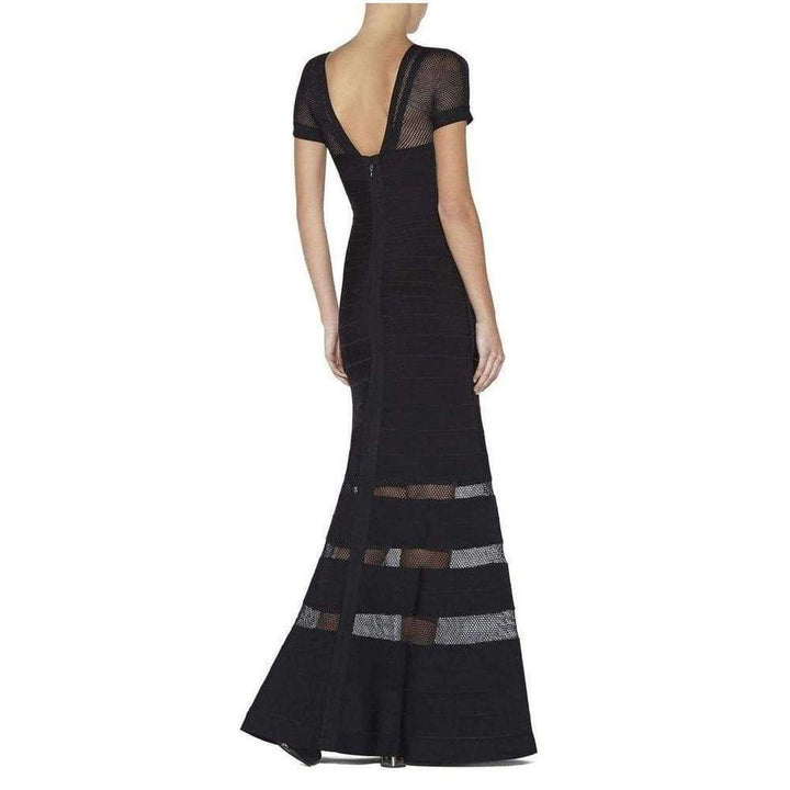 Gweneth Multi Stitch Crochet Detail Gown