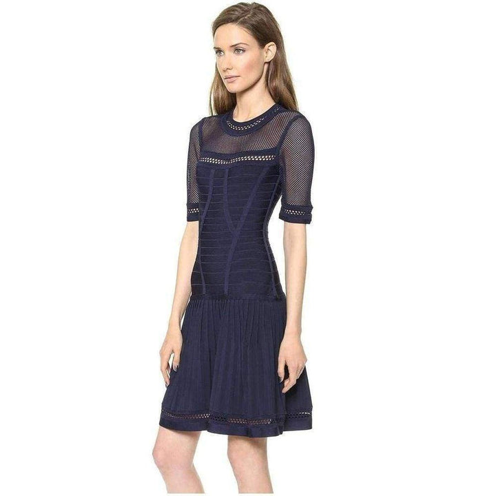 Herve Leger Haylynn Blue Pacific Dress
