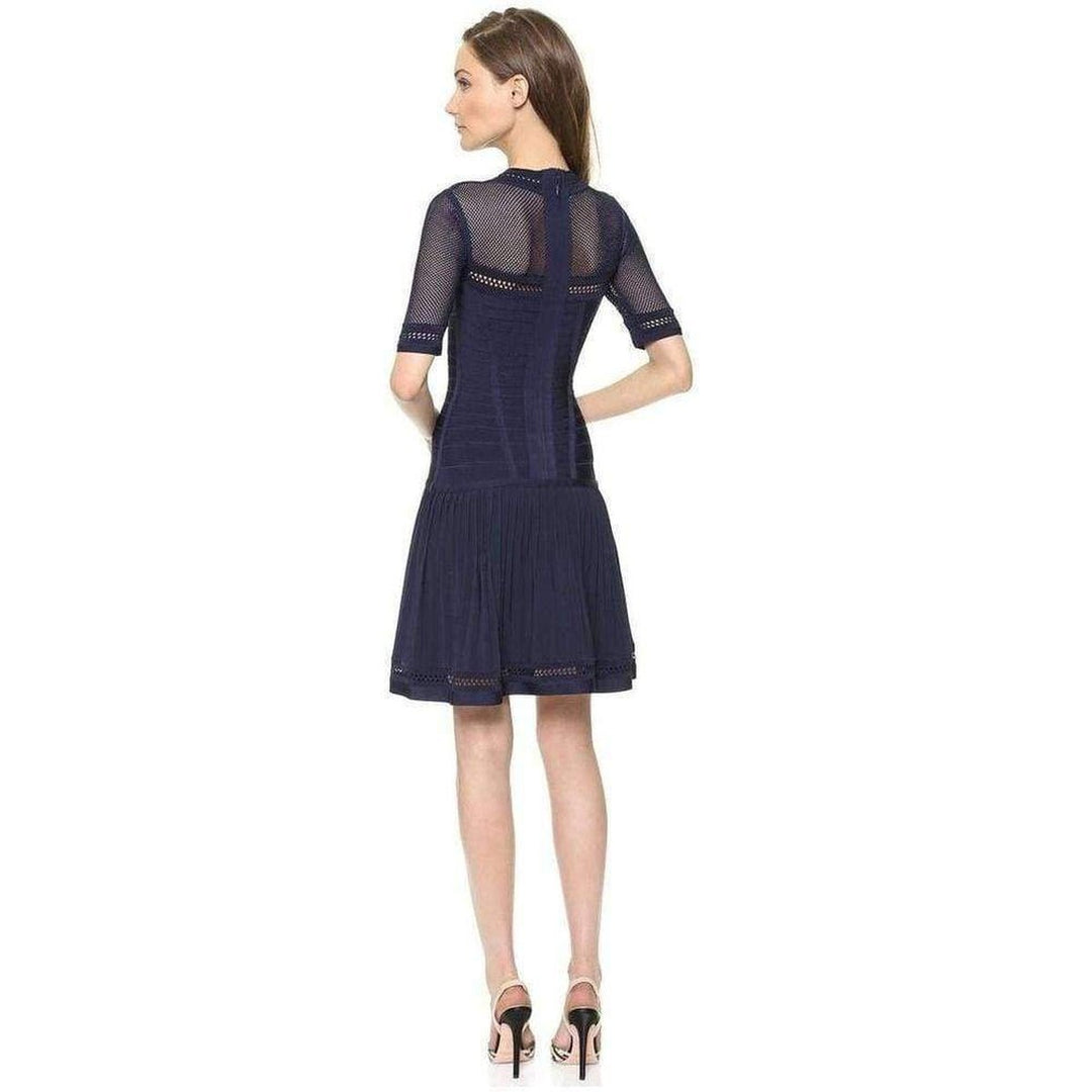 Herve Leger Haylynn Blue Pacific Dress