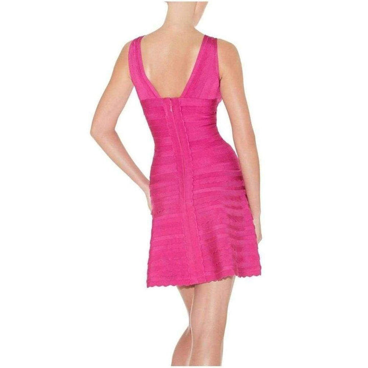 Nikayla Scalloped Edge Caprice Pink Dress