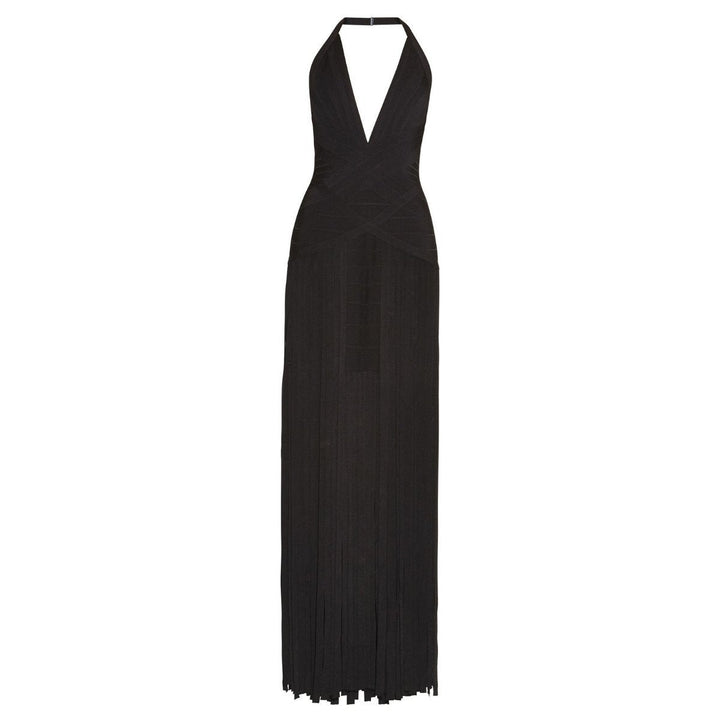 Hervé Léger-Rebekah Fringe Bandage Gown - Runway Catalog