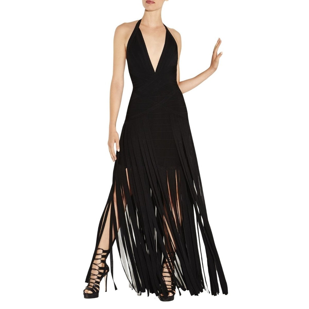 Rebekah Fringe Bandage Gown