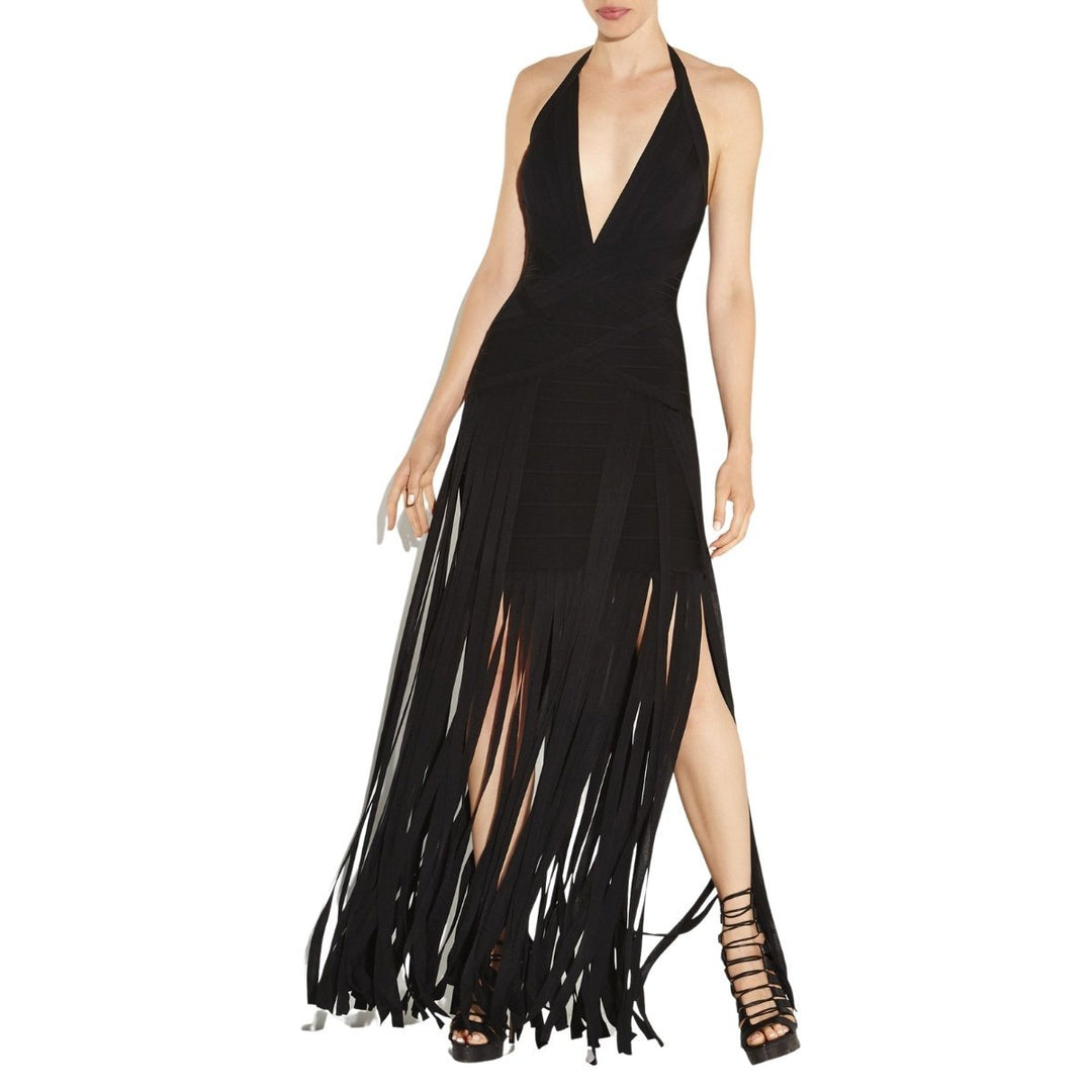 Rebekah Fringe Bandage Gown