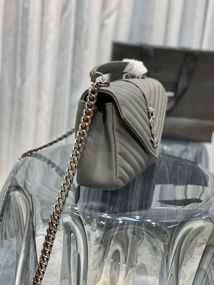 YSL College Medium Quilted leather Bag