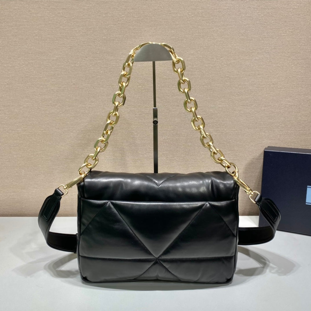 Prada Padded Nappa Leather Shoulder Bag