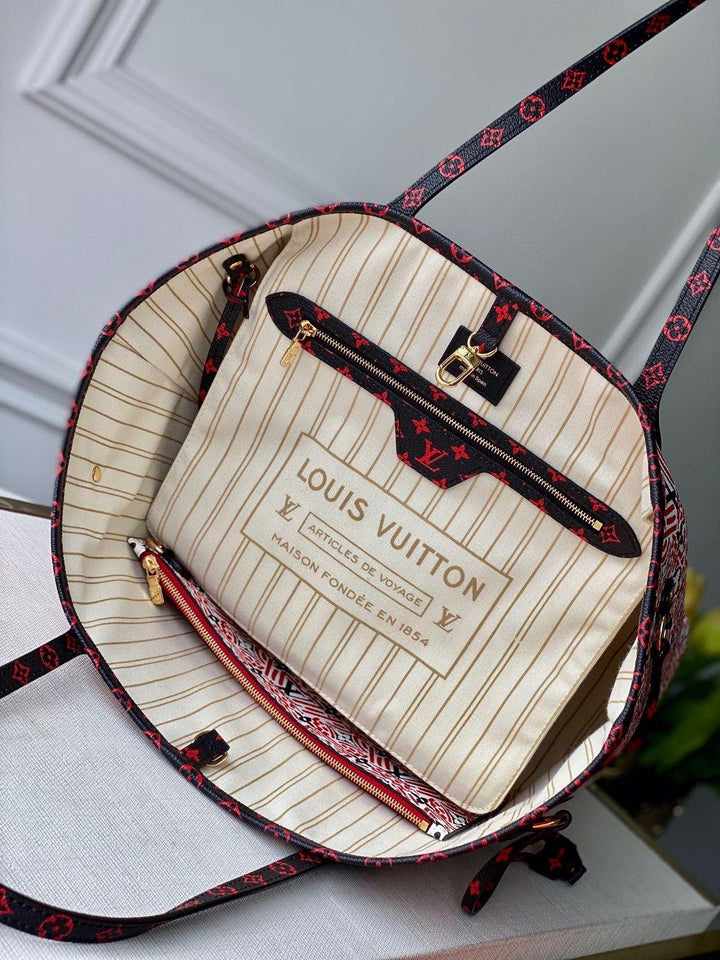 Louis Vuitton Crafty Neverfull MM  Tote Bag