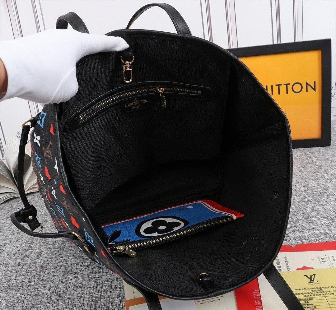 Louis Vuitton Game On Neverfull MM Tote Bag