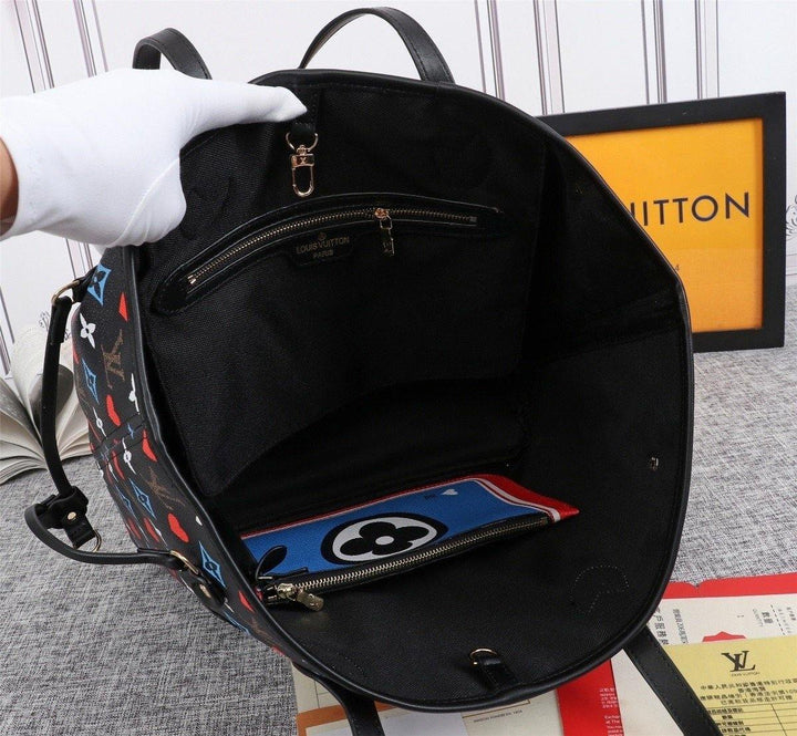 Louis Vuitton Game On Neverfull MM Tote Bag