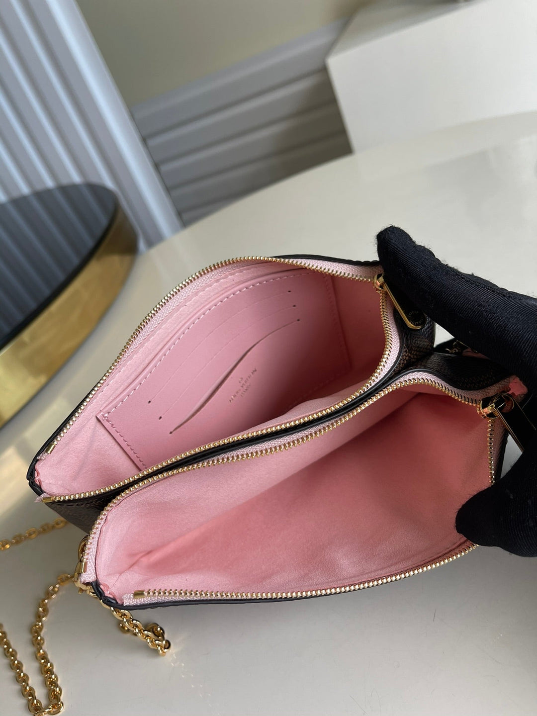 Louis Vuitton Double Zip Pochette Bag