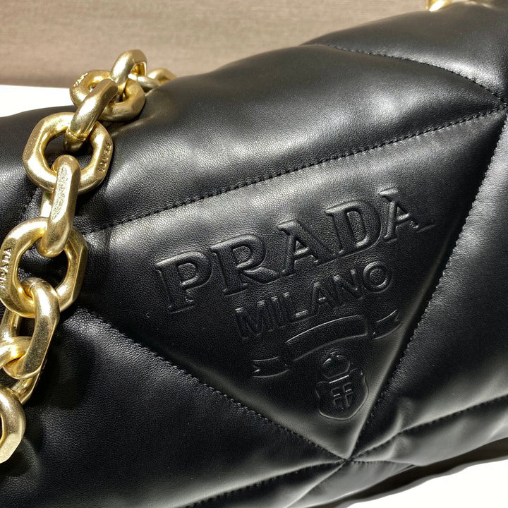 Prada Padded Nappa Leather Shoulder Bag