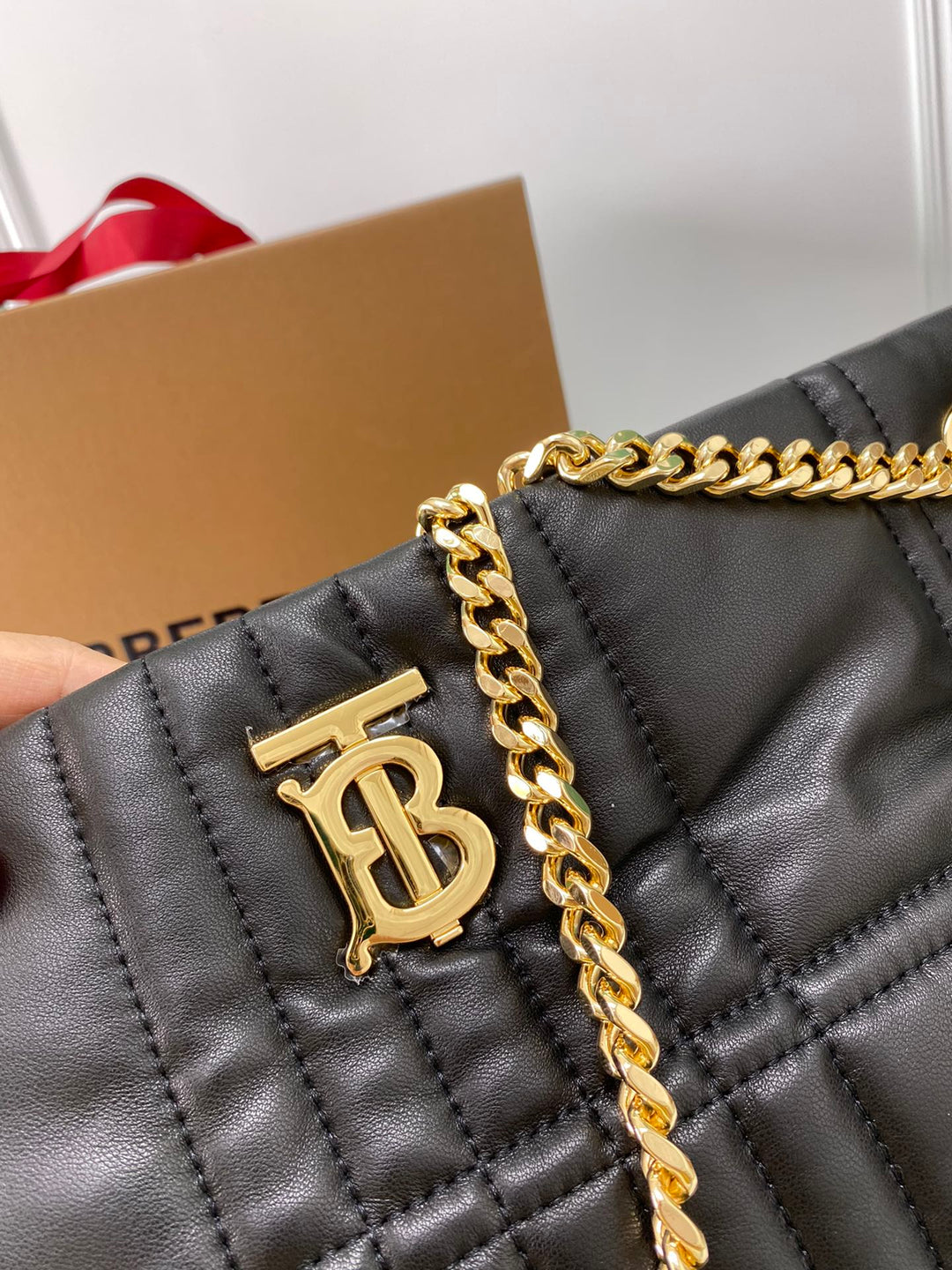 Burberry Small Quilted Lambskin Lola Bucket Bag
