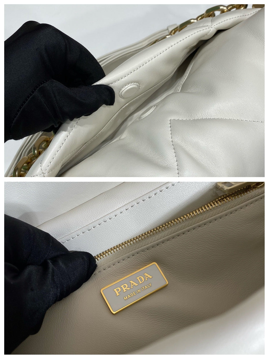 Prada Padded Nappa Leather Shoulder Bag