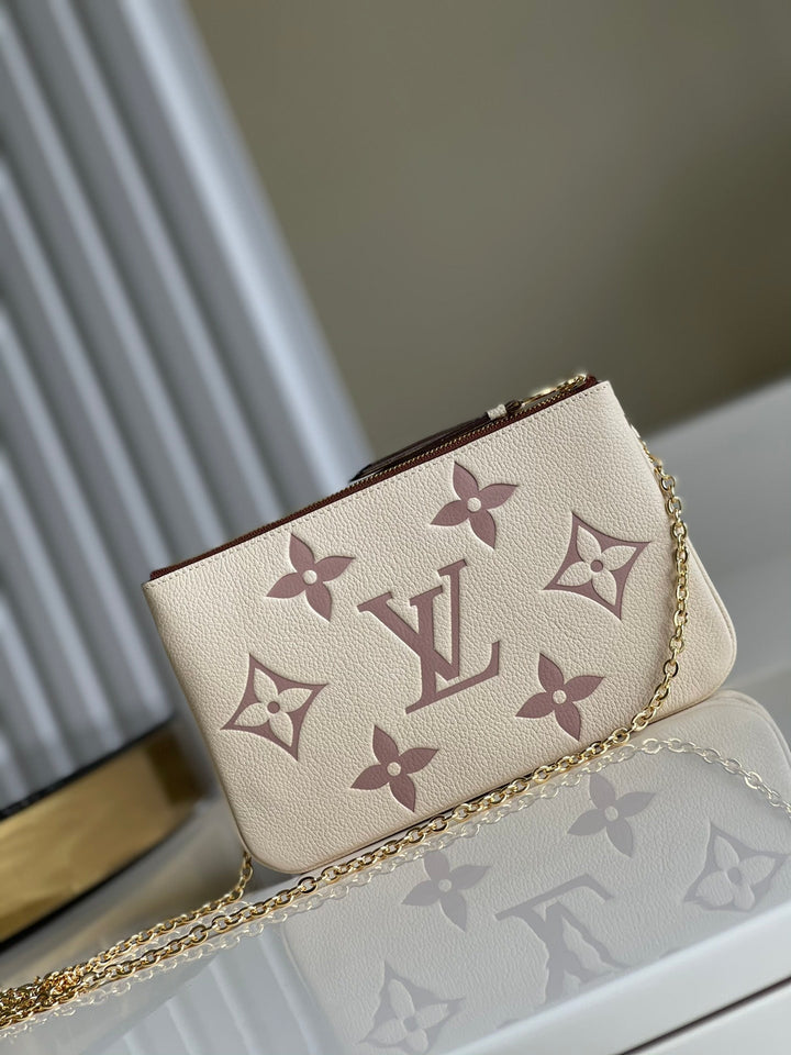 Louis Vuitton Double Zip Pochette Bag