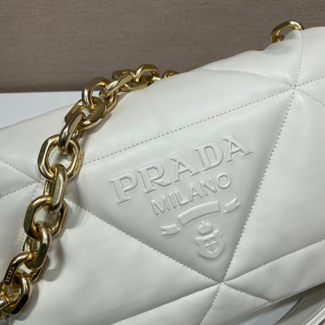 Prada Padded Nappa Leather Shoulder Bag