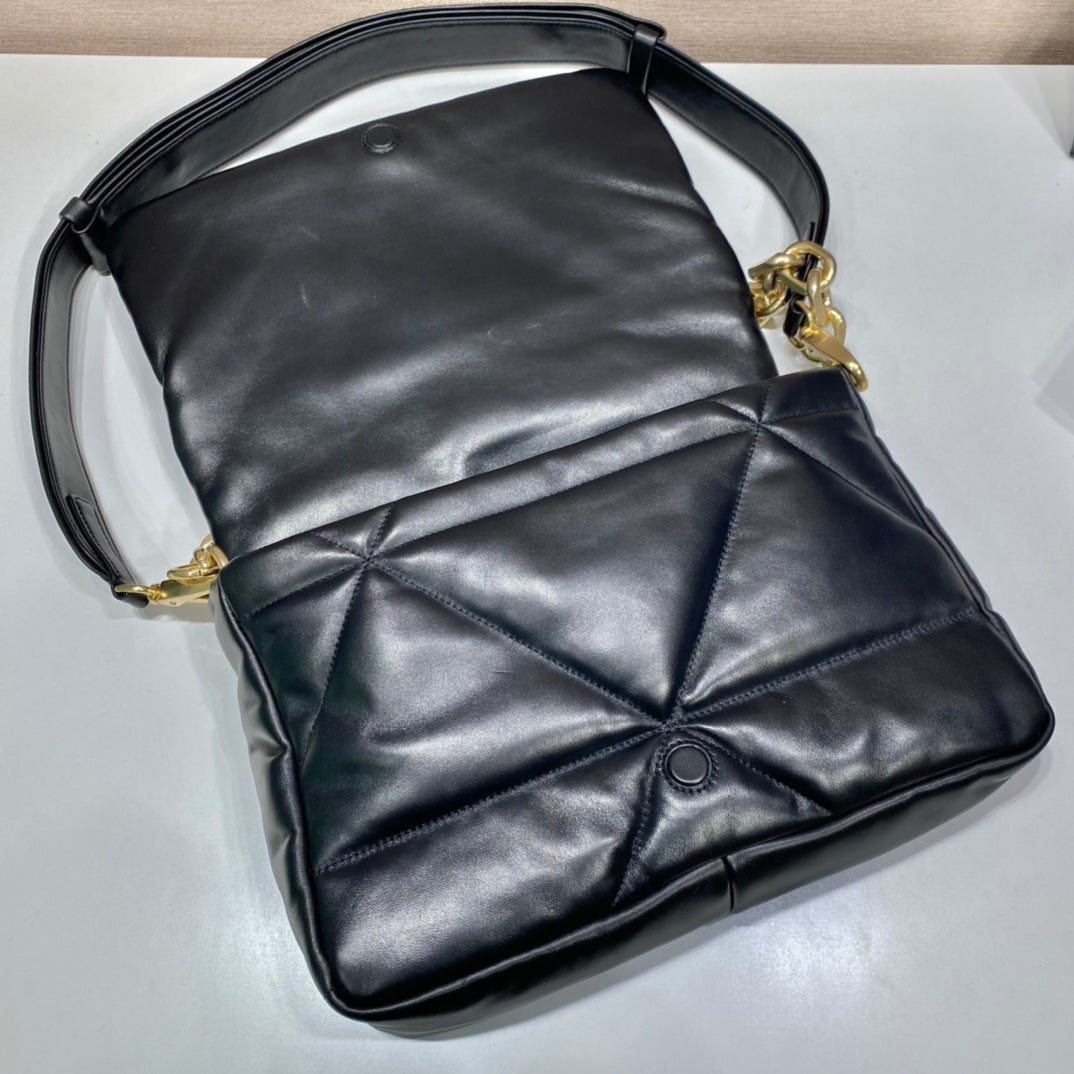 Prada Padded Nappa Leather Shoulder Bag