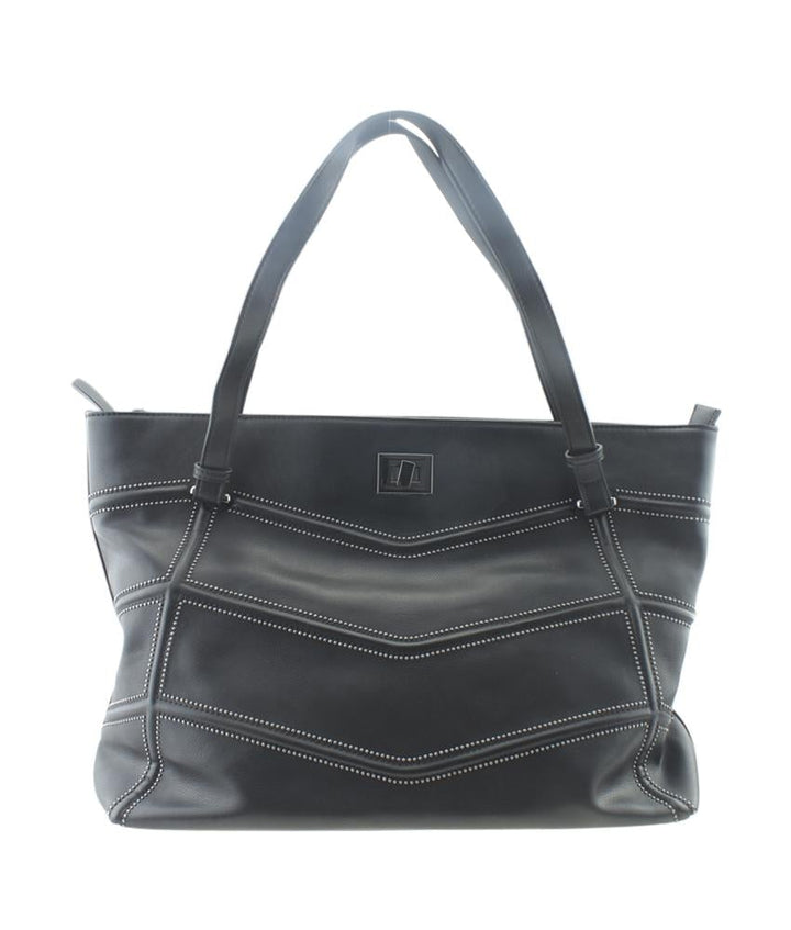 INC International Black Leather Tote