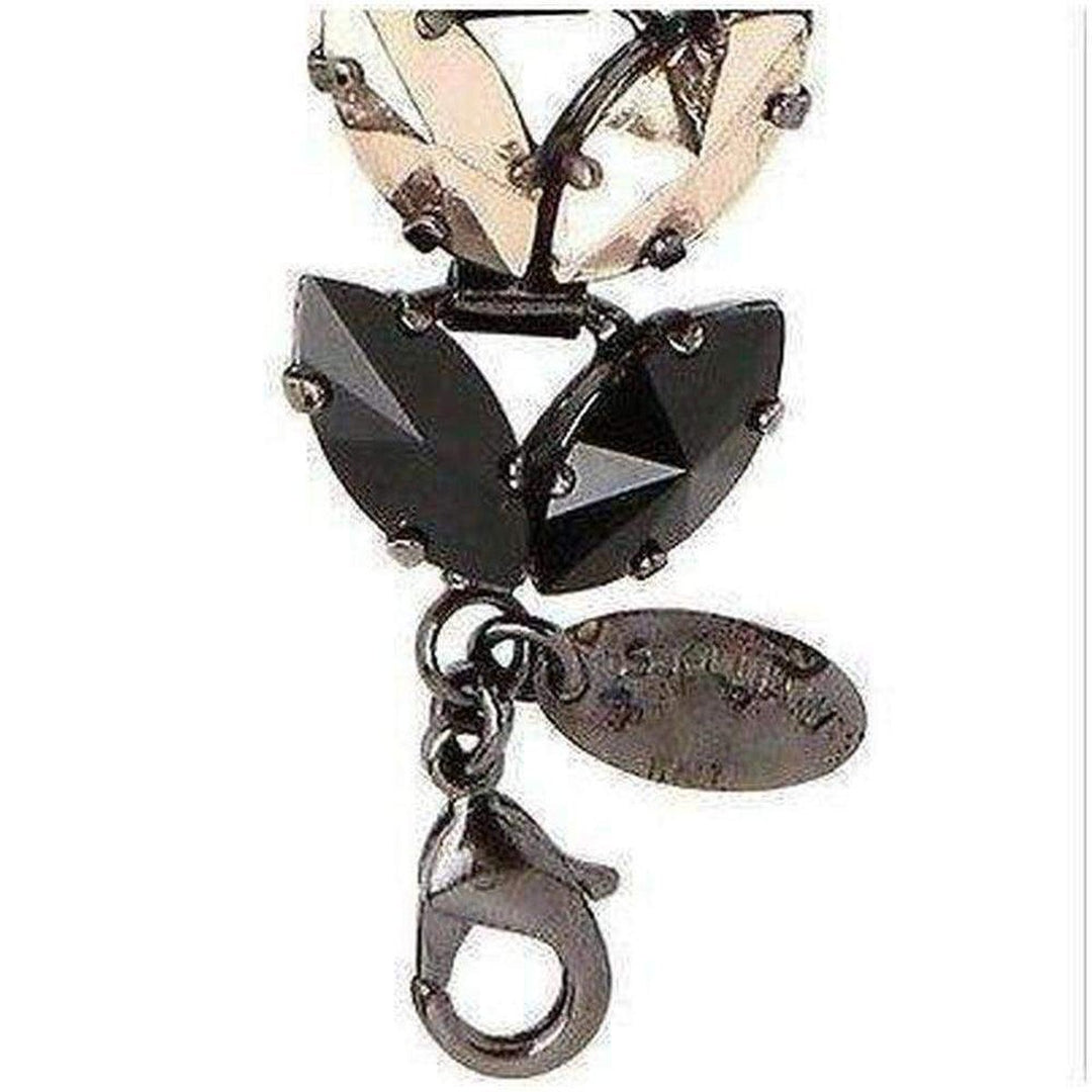Gold Black Crystal Deco Bracelet
