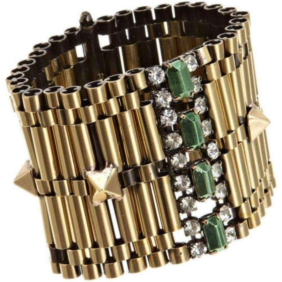 Iosselliani-Gold Crystal Rolex Chain Bracelet - Runway Catalog