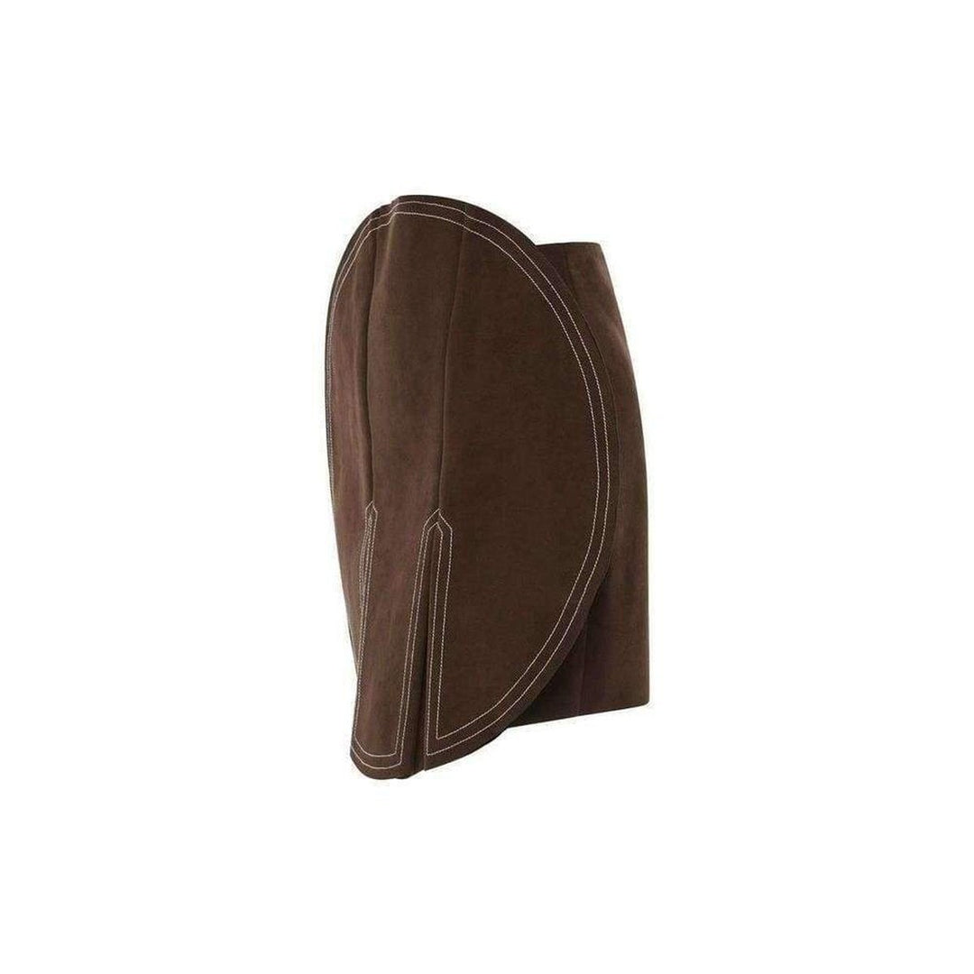 Circle Faux Suede Skirt