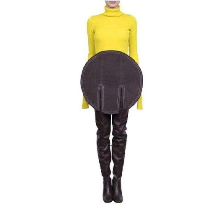 Circle Faux Suede Skirt