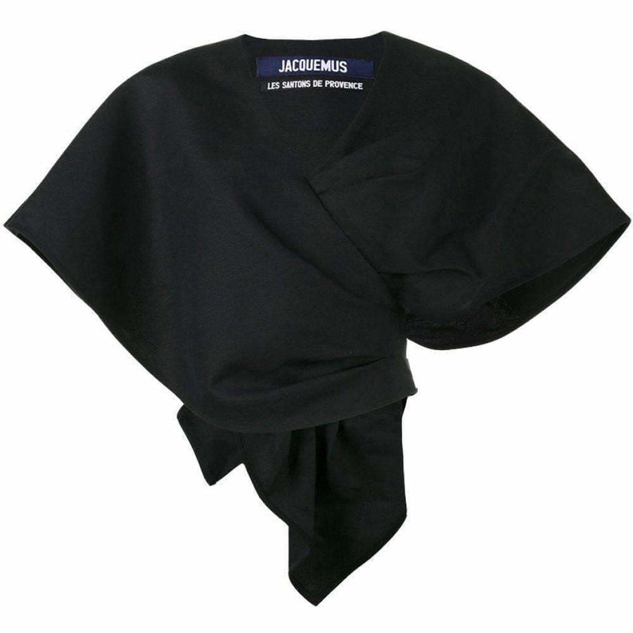 Jacquemus-Cropped Bolero Wrap Blouse - Runway Catalog