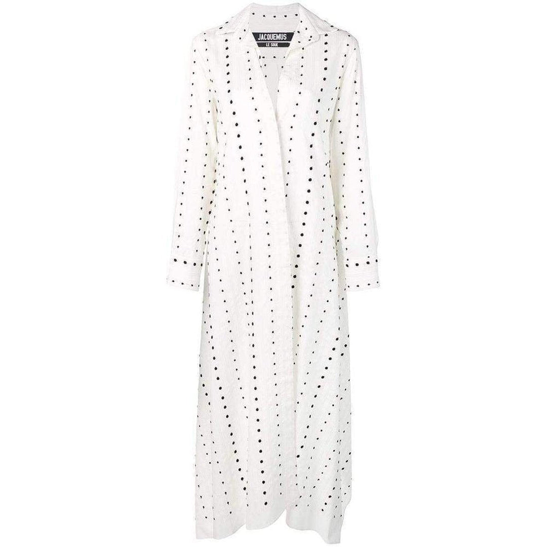 Jacquemus-La Djellaba Dot Maxi Dress - Runway Catalog