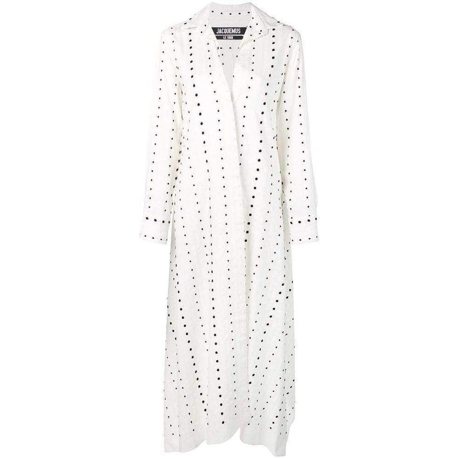 Jacquemus-La Djellaba Dot Maxi Dress - Runway Catalog