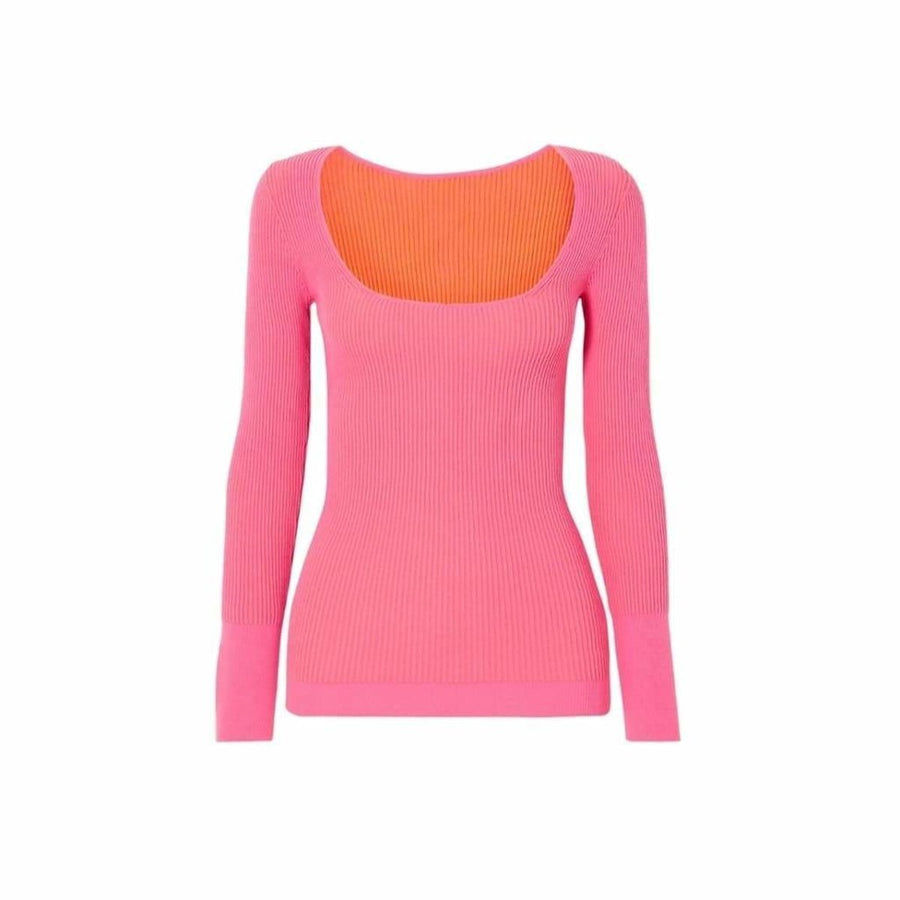 Jacquemus-La Maille Rosa Ribbed-Knit Sweater - Runway Catalog