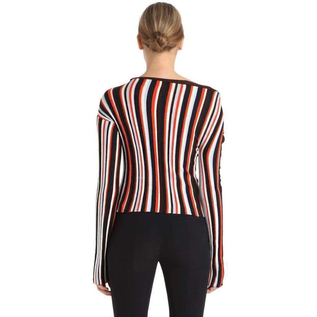 La Maille Striped Wool Knit Top