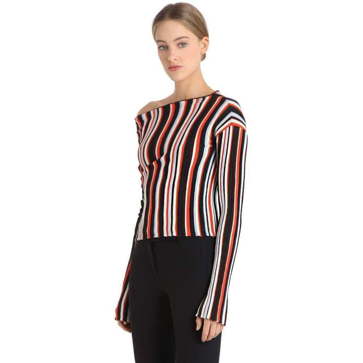 La Maille Striped Wool Knit Top