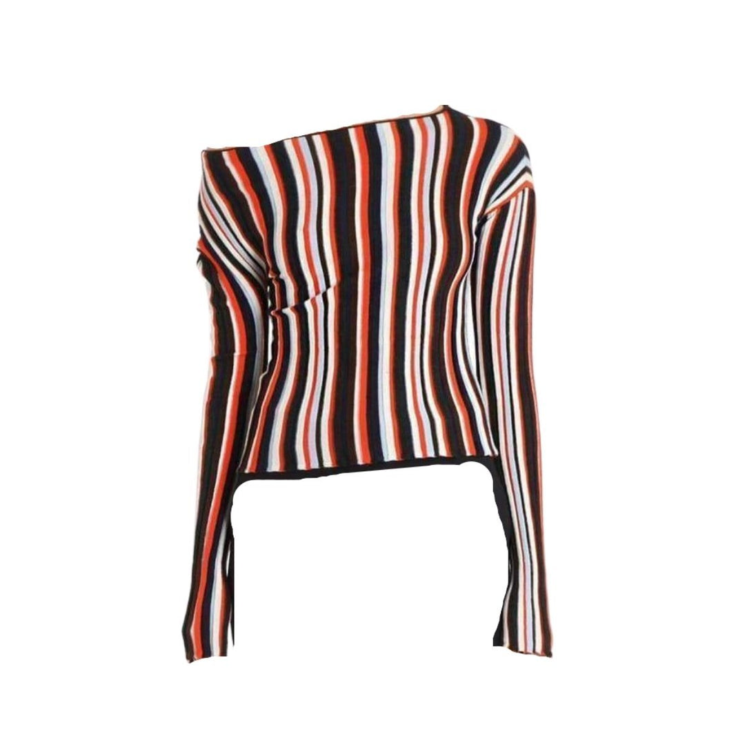 La Maille Striped Wool Knit Top