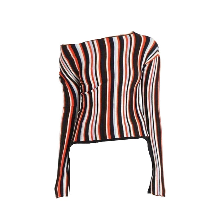 La Maille Striped Wool Knit Top