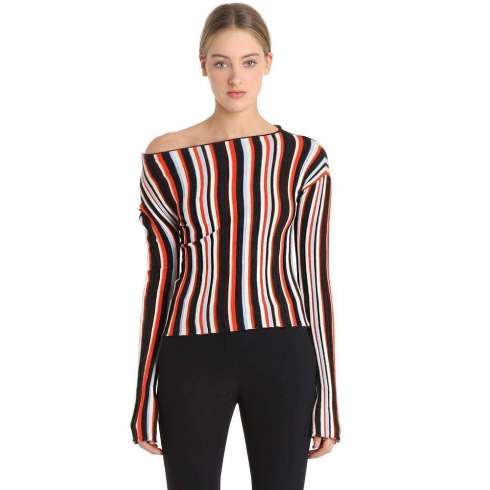 Jacquemus-La Maille Striped Wool Knit Top - Runway Catalog