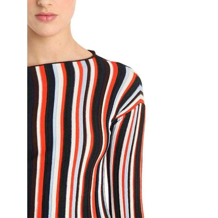 La Maille Striped Wool Knit Top