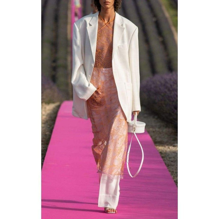 La Robe Lavandou Chiffon Midi Dress
