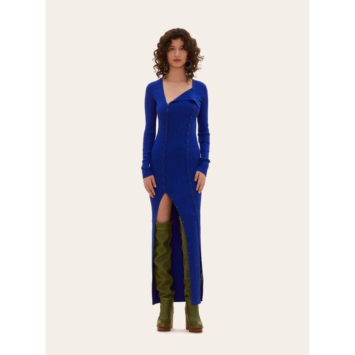 La Robe Maille Ribbed Maxi Dress