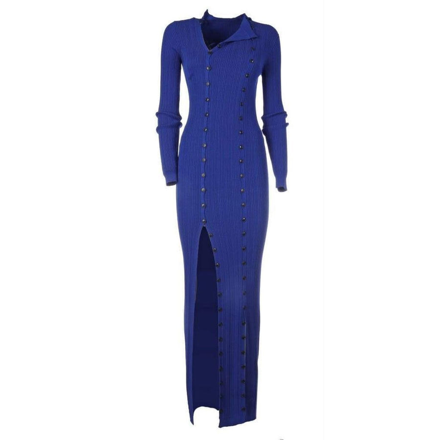 Jacquemus-La Robe Maille Ribbed Maxi Dress - Runway Catalog