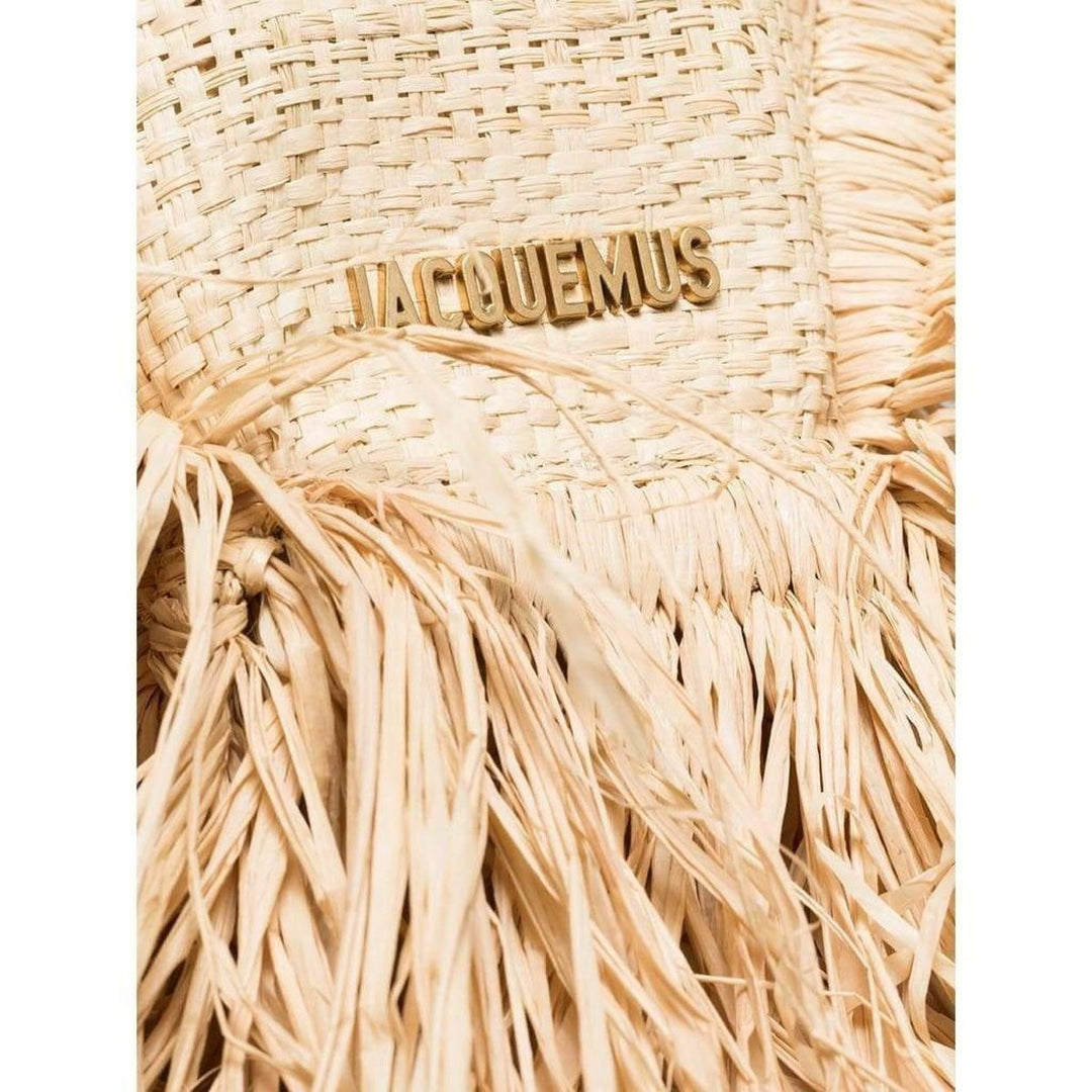 Le Petit Baci Straw and Leather Bag
