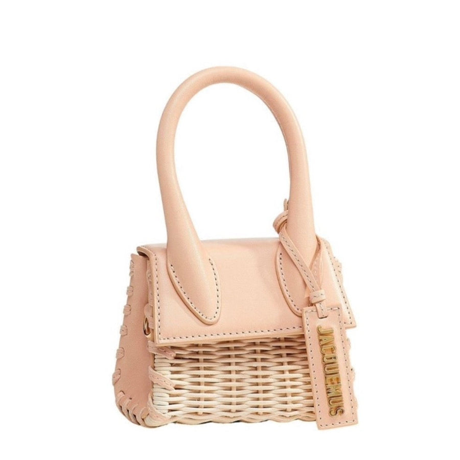 Jacquemus-Leather and Rattan Chiquito mini-bag - Runway Catalog