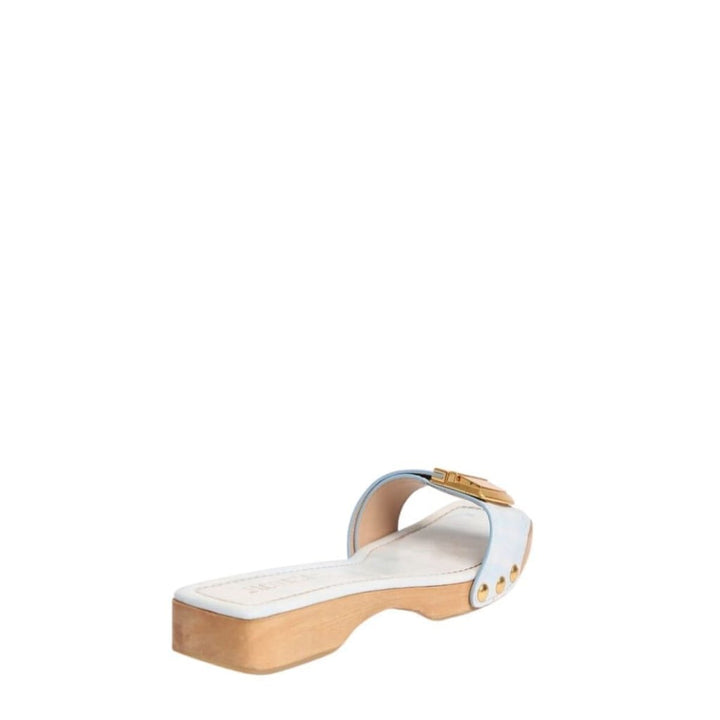 Les Tatanes Leather Slides Sandals