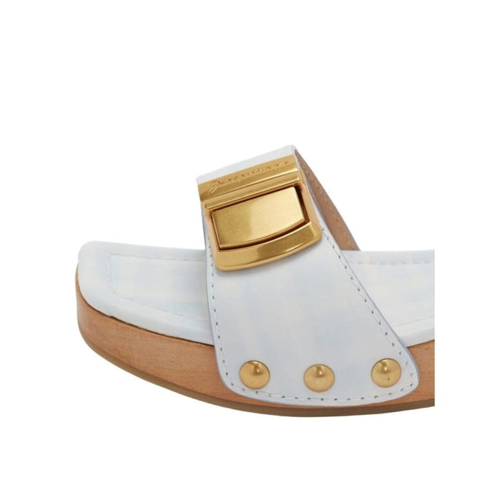 Les Tatanes Leather Slides Sandals
