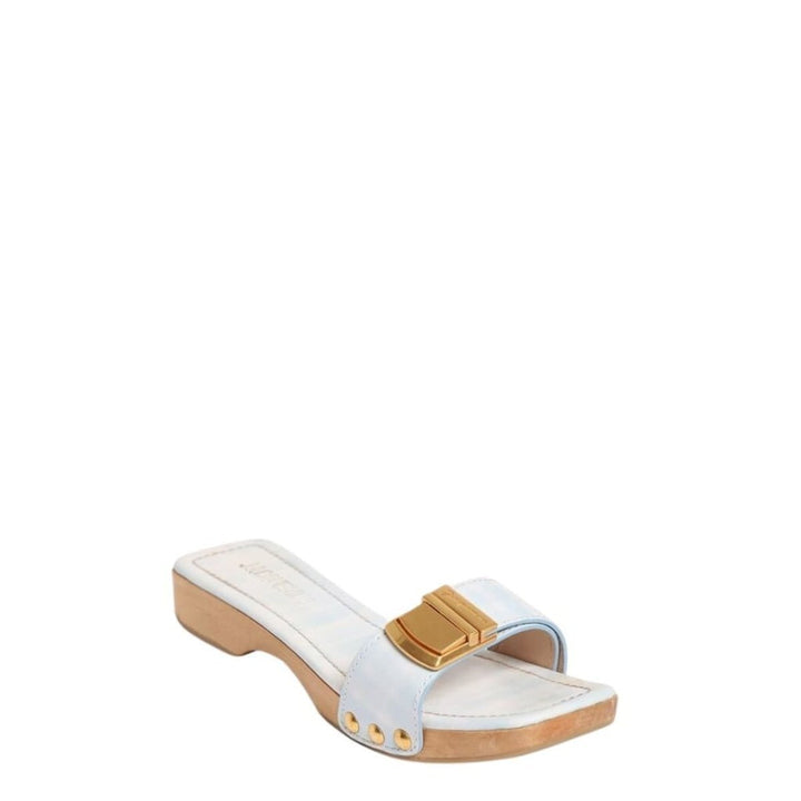 Les Tatanes Leather Slides Sandals