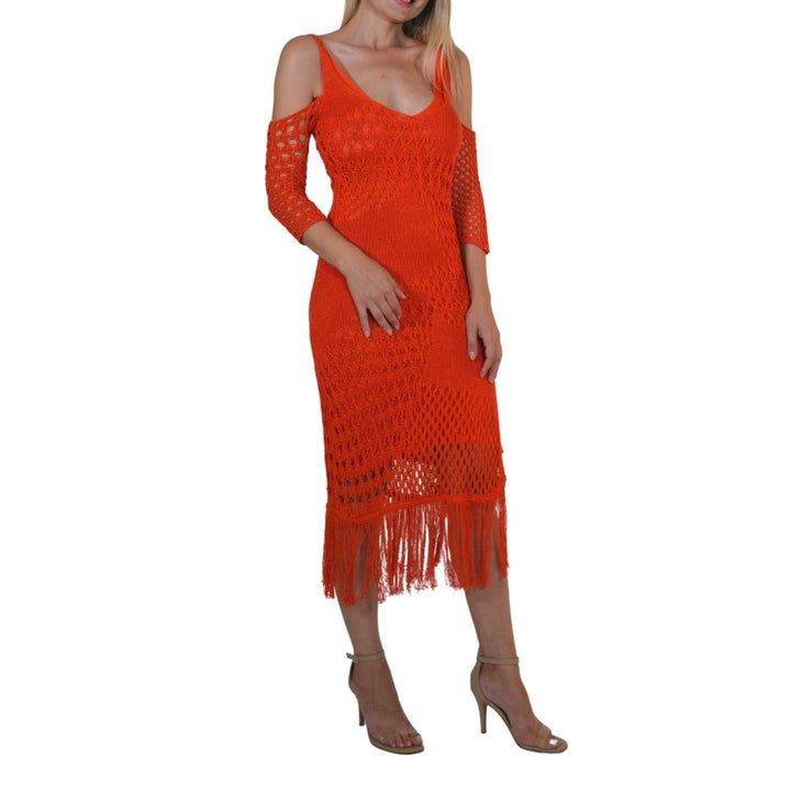 Octavia Crochet Knit Dress