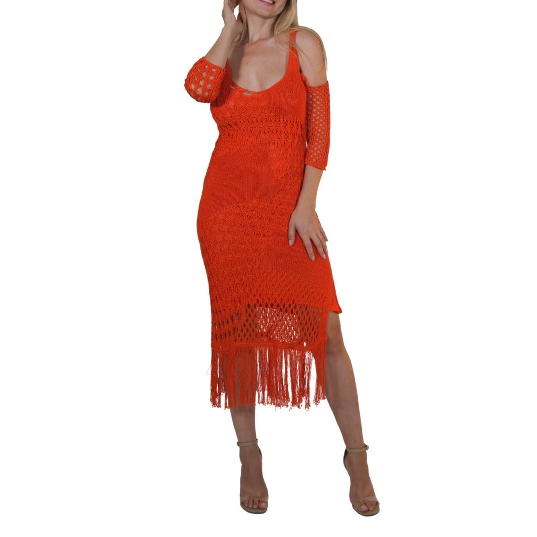 Octavia Crochet Knit Dress
