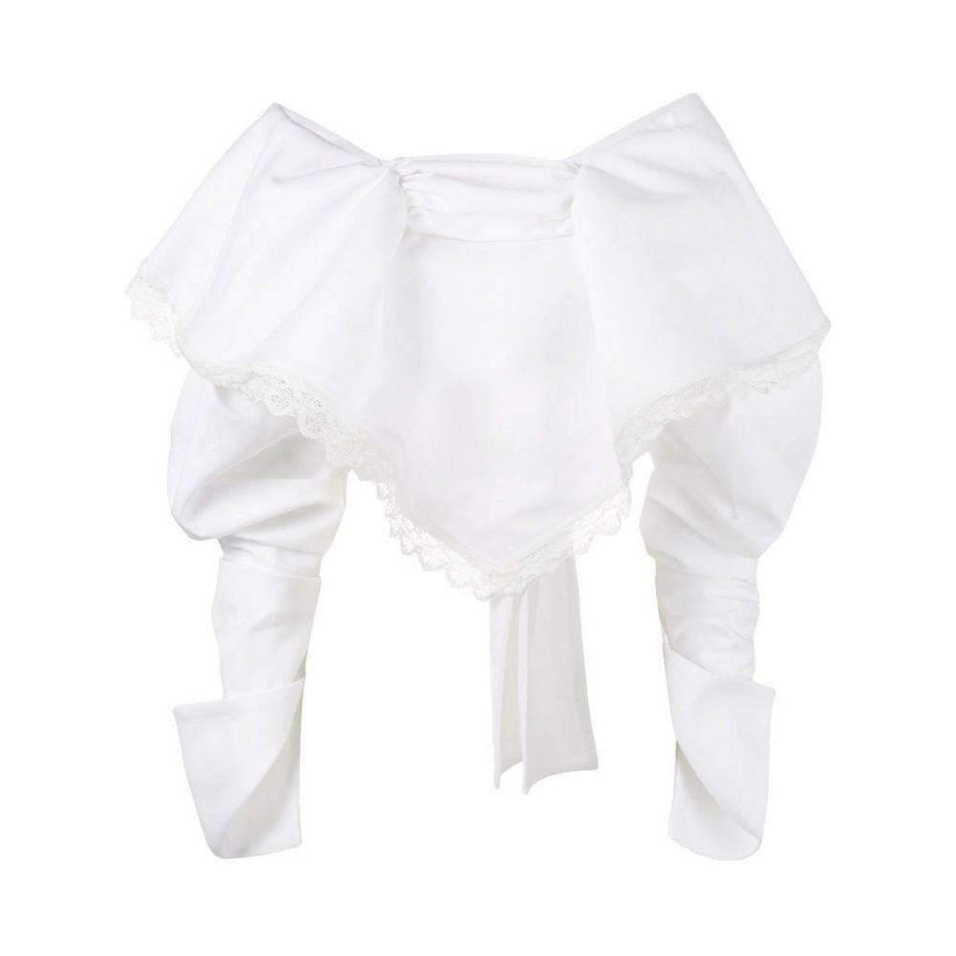 Jacquemus-Puff Sleeved Large Front Overlay Top - Runway Catalog