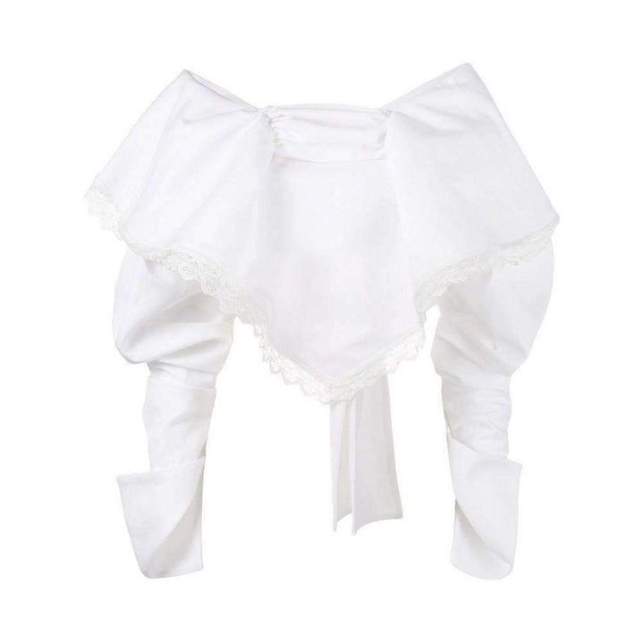 Jacquemus-Puff Sleeved Large Front Overlay Top - Runway Catalog
