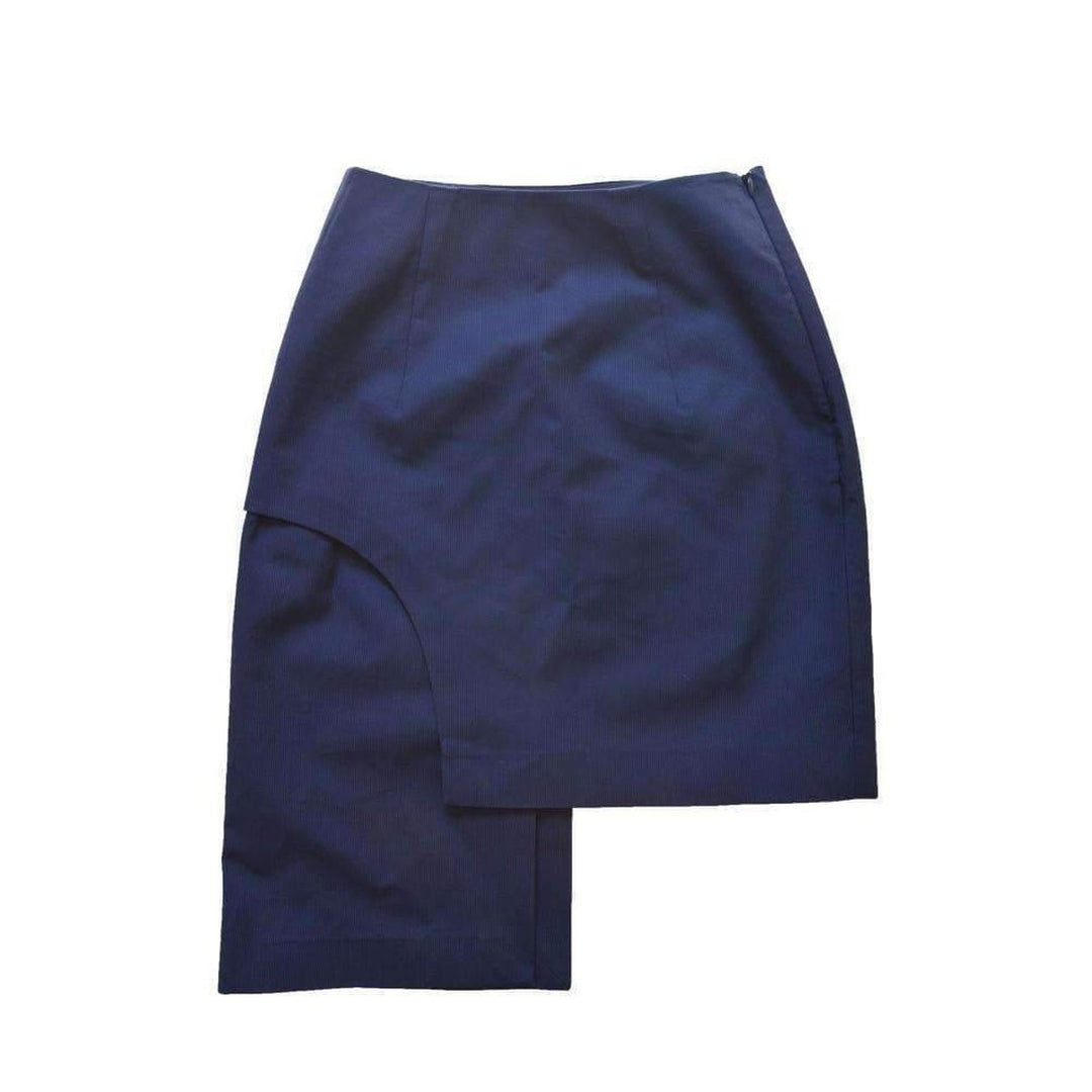 Jacquemus-Side Asymmetric Side Striped Skirt - Runway Catalog