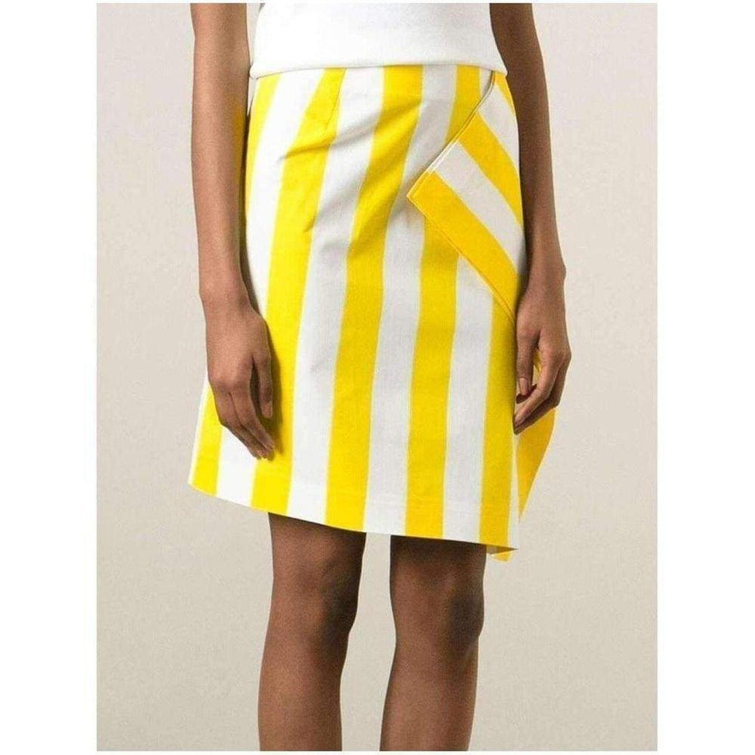 Side Flat Striped Skirt