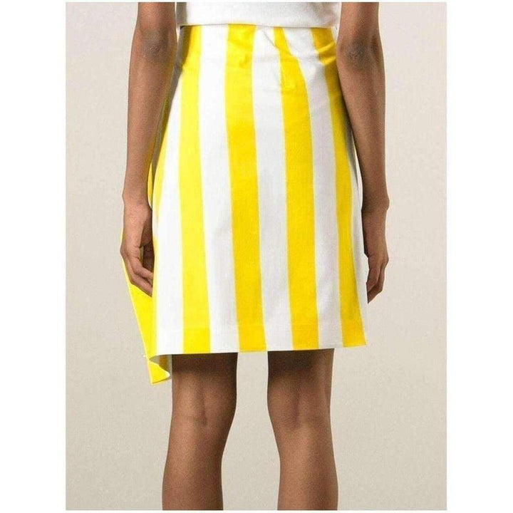 Side Flat Striped Skirt